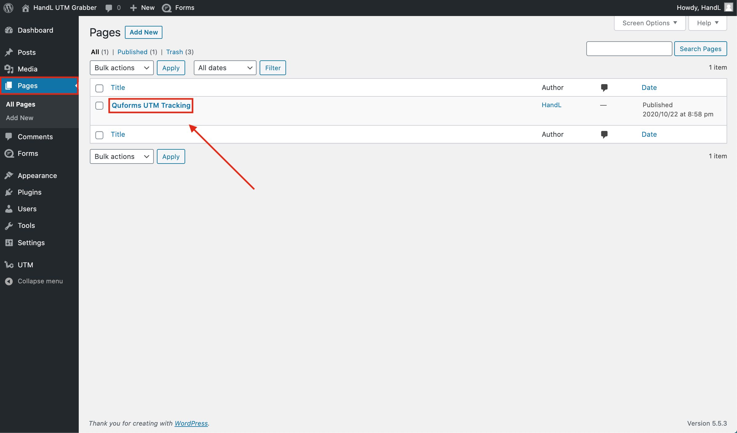 QF 13-)Go to pages section and open your form.png