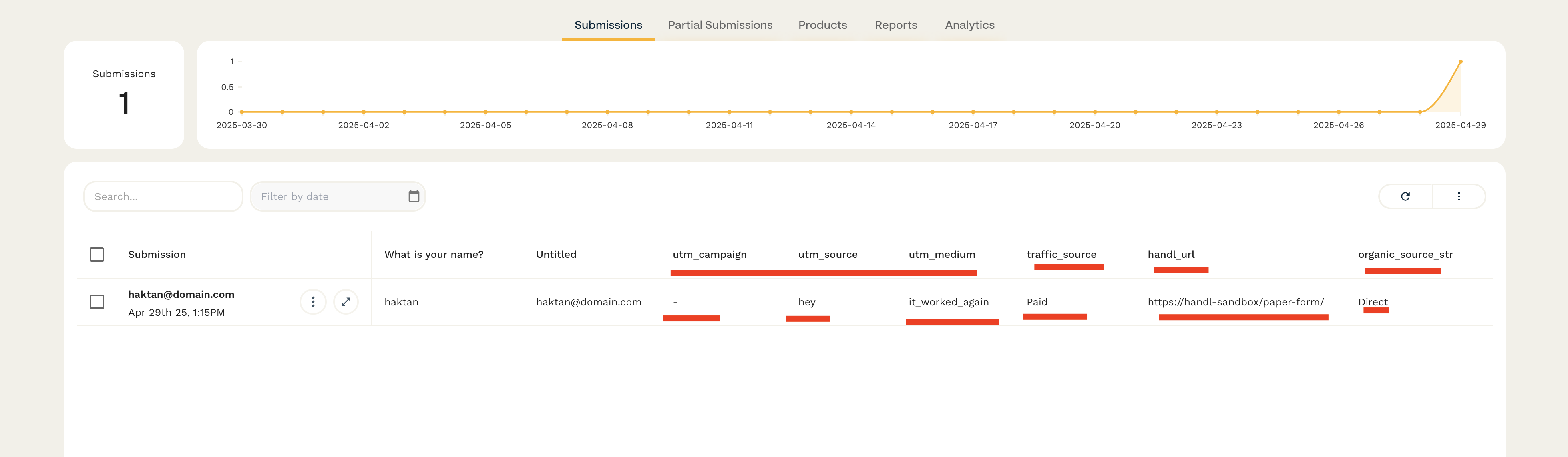 Result Section Screenshot